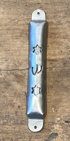 Hand Forged Stainless Steel Mezuzah From Blackthorne Forge, Marshfield, VT