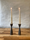 Forged Taper Candle Pair